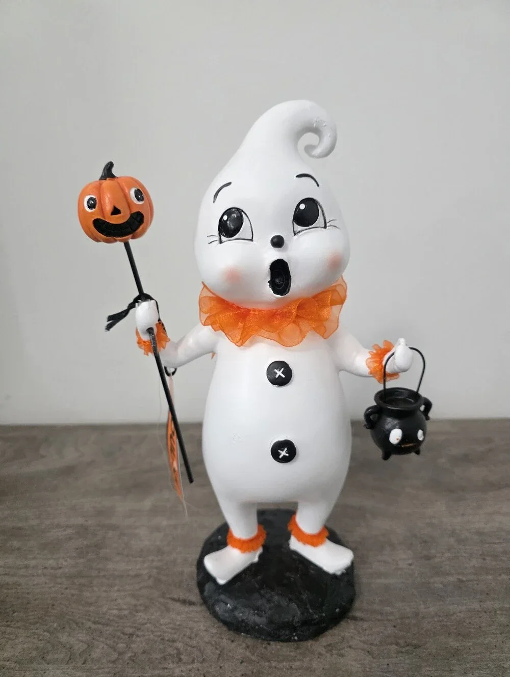 Ghoulish Vintage Halloween Inspired Carnival Ghost Figurine Viral New 12in